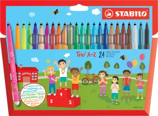 Flomasteriai TRIO A-Z 24sp.