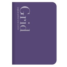 Užrašų knygelė „Logical Prime Grid” B6, langeliais, alyvinė