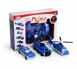 MalBlo magnetiniai policijos automobiliai (rinkinys)