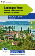 Kümmerly+Frey Outdoorkarte Deutschland 43 Bodensee West 1:35.000