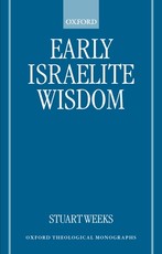 Early Israelite Wisdom