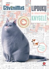 Slaptas augintinių gyvenimas. Lipdukų ir spalvinimo knygelė