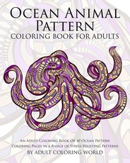 Ocean Animal Pattern Coloring Book for Adults