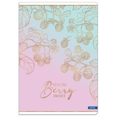 Sąsiuvinis(platus) A5 12lap 80g linija BERRY