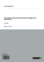 Quantifying Cultural Clash Potential in Mergers and Acquisitions