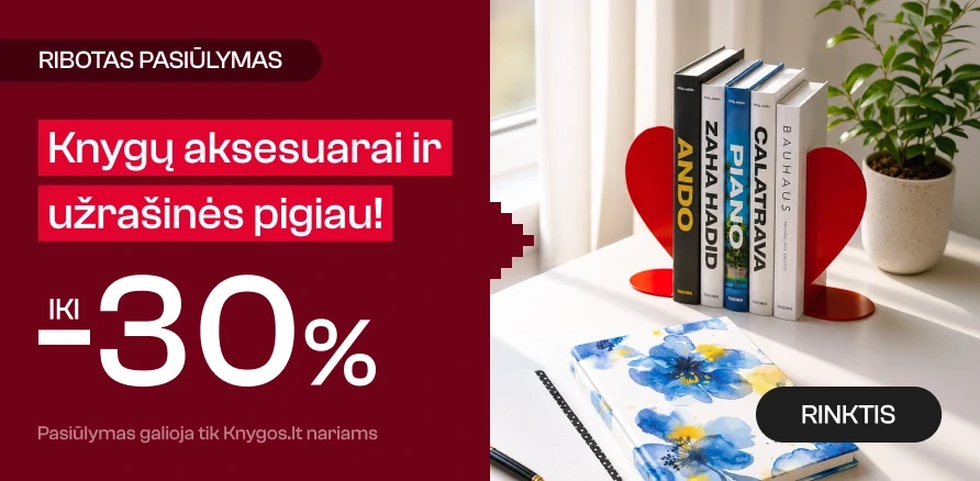 Knygų aksesuarams ir užrašinėms nuolaidos iki 30%!