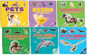 Watch Them Move Series Animals Board Book 6-Book Set