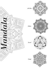 Mandala Art Deco Indian Scared Tribal