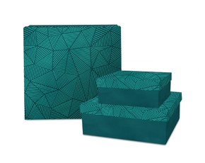 Dėžutės JOLLY 3vnt. 150x150x60mm   220x220x70mm   260x260x90mm