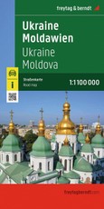 Ukraine - Moldawien, Straßenkarte 1:1.000.000, freytag & berndt