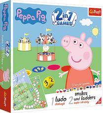 TREFL PEPPA PIG Stalo žaidimas 2 in 1 „Kiaulytė Pepa“