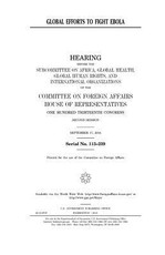 Global efforts to fight Ebola