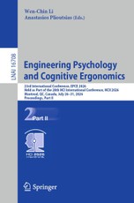 Engineering Psychology and Cognitive Ergonomics