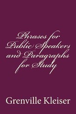 Phrases for Public Speakers and Paragraphs for Study