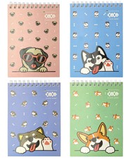 Bloknotas su spirale PUPPIES A6 40l langeliais