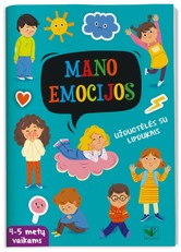 Mano emocijos. Užduotėlės su lipdukais. 4-5 metų vaikams