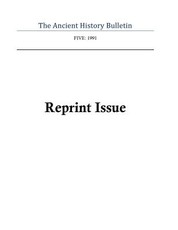 Ancient History Bulletin Volume Five