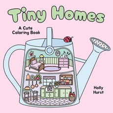 Tiny Homes Cute Coloring Book