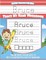 Bruce Letter Tracing for Kids Trace my Name Workbook