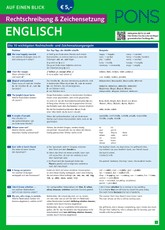 PONS Rechtschreibung & Zeichensetzung auf einen Blick Englisch