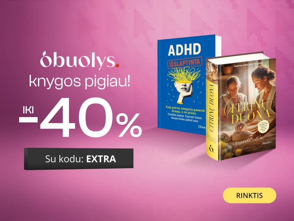 Leidyklos OBUOLYS knygoms iki - 40 % extra nuolaidos!