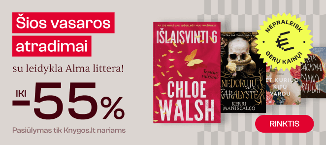 Leidyklos ALMA LITTERA knygoms iki -55%!