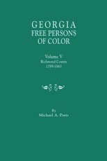 Georgia Free Persons of Color. Volume V