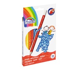 Spalvoti pieštukai FIORELLO Jumbo 12 sp.