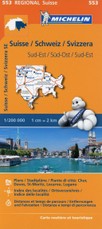 Michelin Regionalkarte Schweiz Süd-Ost 1 : 200 000