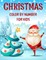 Christmas color by number for kids.