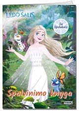 Ledo šalis. Spalvinimas su lipdukais