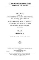 U.S. Patent and Trademark Office operations and funding