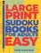 Large Print Sudoku Books For Adults Easy