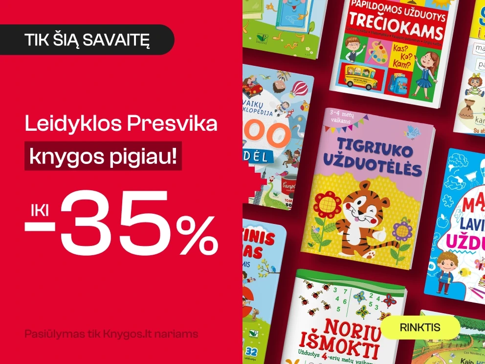 Leidyklos PRESVIKA knygoms iki -35%!