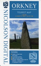 Touristische Karte Orkney 1:100 000