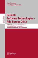 Reliable Software Technologies -- Ada-Europe 2012