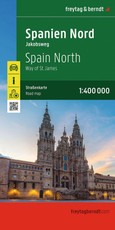 Spanien Nord - Jakobsweg, Straßenkarte 1:400.000, freytag & berndt