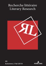 Recherche LittÃ©raire/Literary Research