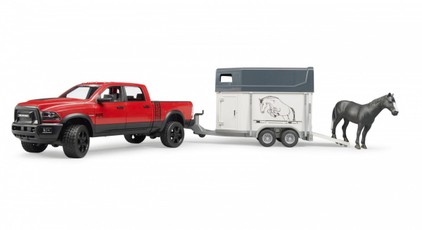 RAM 2500 Power Wagon su arklių priekaba, žaislinis rinkinys