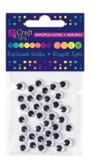 Lipnios judančios akys, 8mm, 36vnt.