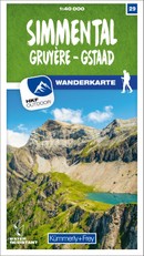 Simmental / Gruyère - Gstaad 29 Wanderkarte 1:40 000 matt laminiert