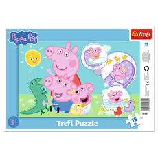 TREFL PEPPA PIG dėlionė, 15 det.