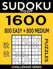 Sudoku Book 1,600 Puzzles, 800 Easy and 800 Medium