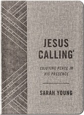 Jesus Calling, Textured Gray Leathersoft, with Full Scriptures