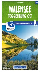 Walensee - Toggenburg Ost 15 Wanderkarte 1:40 000 matt laminiert
