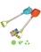 Smėlio žaidimų rinkinys su kastuvėliu ir grėbliuku, 51 cm, WOOPIE GREEN