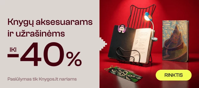 Knygų aksesuarai ir užrašinės - nuolaidos iki 40%!