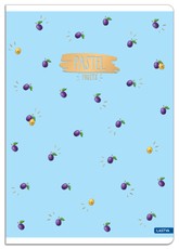 Sąsiuvinis A5 52lap 80g linija PASTEL FRUITS