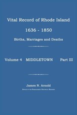 Vital Record of Rhode Island 1636-1850