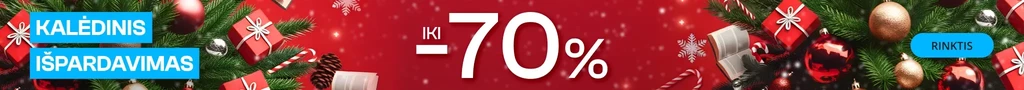 KALĖDINIS IŠPARDAVIMAS - extra nuolaidos iki 70%!